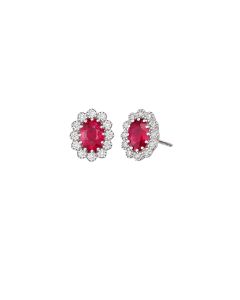 Ruby Bloom Earrings