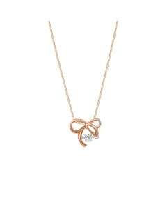 Zyra Rose Gold Ribbon Pendant
