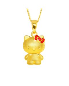 999 Gold Hello Kitty Pendant