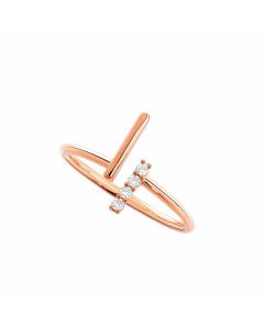 Rose Gold Diamond Ring