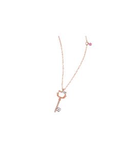 Hello Kitty Diamond & Saphhire Necklace