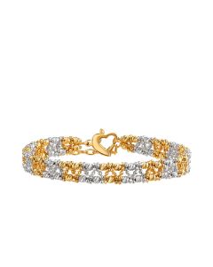 916 Gold Double Beaded Bracelet