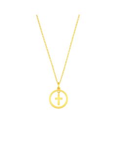 Halo Cross Pendant
