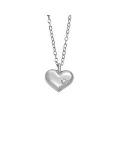 Diamond White Gold Heart Necklace