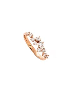 Rose Gold Starry Diamond Ring 