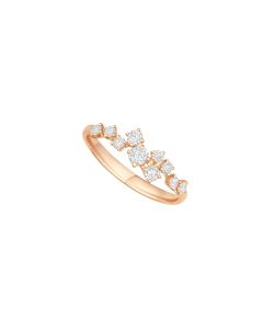 KStyle Rose Gold Starry Diamond Ring 