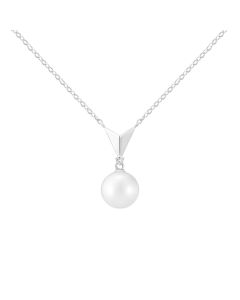 Perole White Gold Diamond Necklace