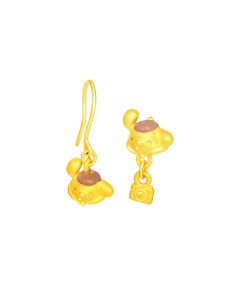 999 Gold Pompompurin Earrings