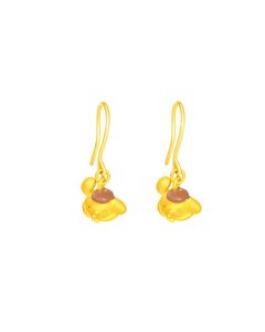 999 Gold Pompompurin Earrings