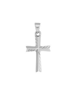 White Gold Cross Pendant