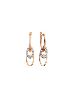 Celestial Earrings in Rose Gold