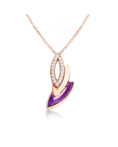 Jewellery Motif Diamond Rose Gold Pendant
