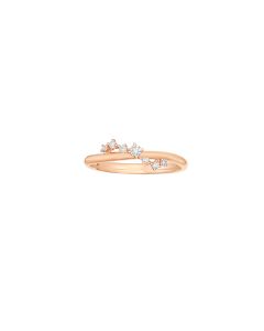 Rose Gold Starry Diamond Ring 