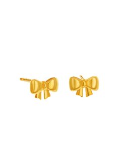 Gold Ribbon Earrings