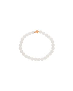 White Jade Bead Bracelet