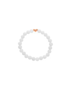 White Jade Bead Bracelet