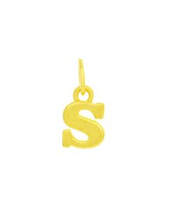 999 Gold Alphabet S Pendant