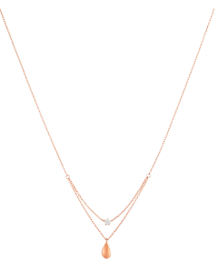 Layered Diamond Droplet Necklace