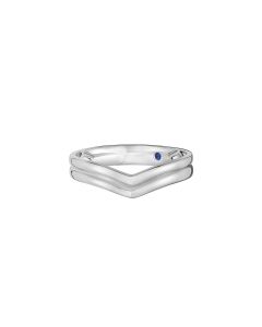 Platinum V-shaped Ring (Male)