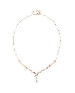 Moonlit Rose Gold Diamond Necklace