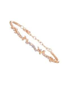 Moonlit Rose Gold Diamond Bracelet