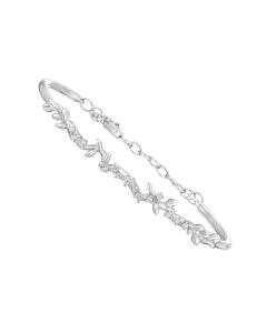 Moonlit White Gold Diamond Bracelet