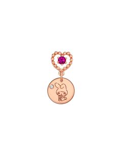 My Melody Diamond & Magenta Rhodolite Pendant