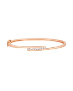 Rose Gold Diamond Bangle 