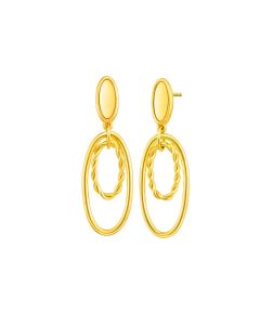 Oval Link Earrings