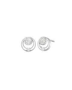 White Gold Twilight Earrings 