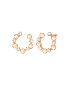  'C' Rose Gold Earring