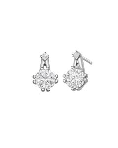 0.50ct each Double-Pronged Celestial Diamond Earrings