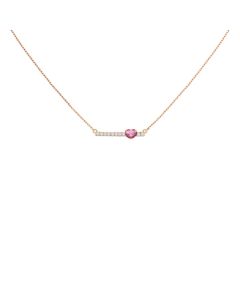 Colourella Amethyst with Diamond Necklace