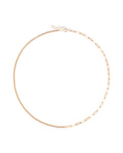 KStyle Rose Gold Two Halves Necklace