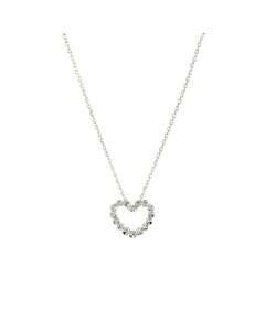 White Gold Heart Necklace