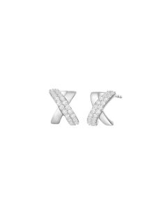 Infinity White Gold Diamond Earrings