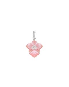 Luna Fleur Pendant with Diamonds