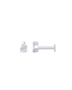 Pear Cut Diamond Earring
