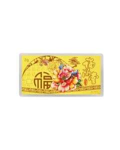 2G Floral Wealth Gold Bar