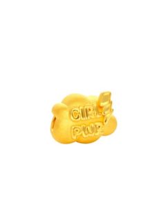999 Gold Fantasy Collection Girl Power Charm