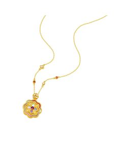 Gu Fa Jin Floral Pearl Necklace