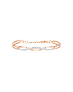 Rose Gold Diamond Bangle