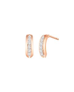 Rose Gold Diamond Earrings