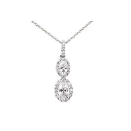 White Gold Grown Diamond Pendant 