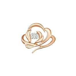 Whispering Bloom Rose Gold Pendant