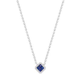 Sapphire with Diamonds Necklace