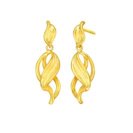 916 Gold Floral Earrings