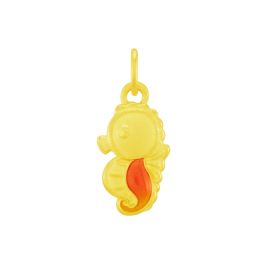 999 Gold Bao Bei Seahorse Charm