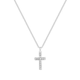 White Gold Cross Pendant