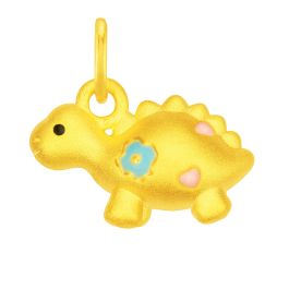 999 Gold Bao Bei Dinosaur Charm
